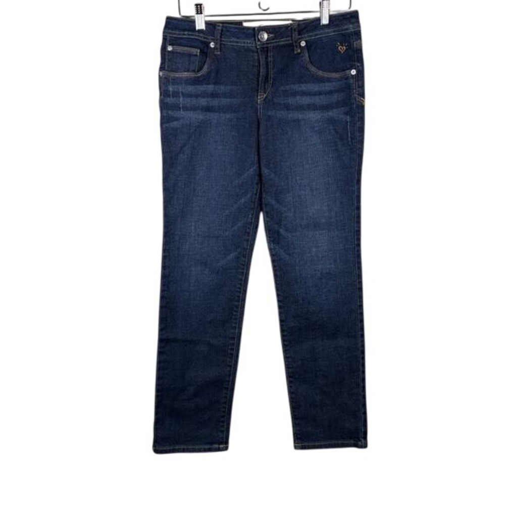 Justice Simply Low Jeans Girls Size 12 1/2 Straight Stretch Denim